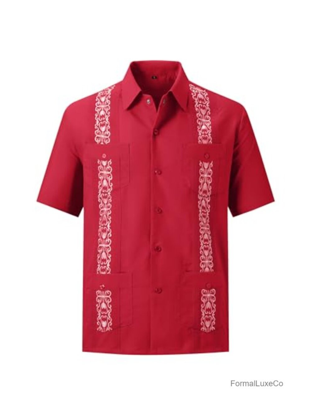 MAXJON Mens Snap Shirts Casual Guayabera Shirts Short Sleeve